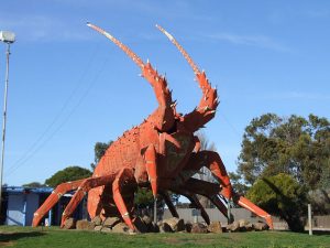 giant crayfish sculpture
